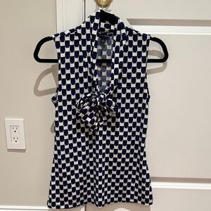 Checkered Banana Republic Sleeveless Top